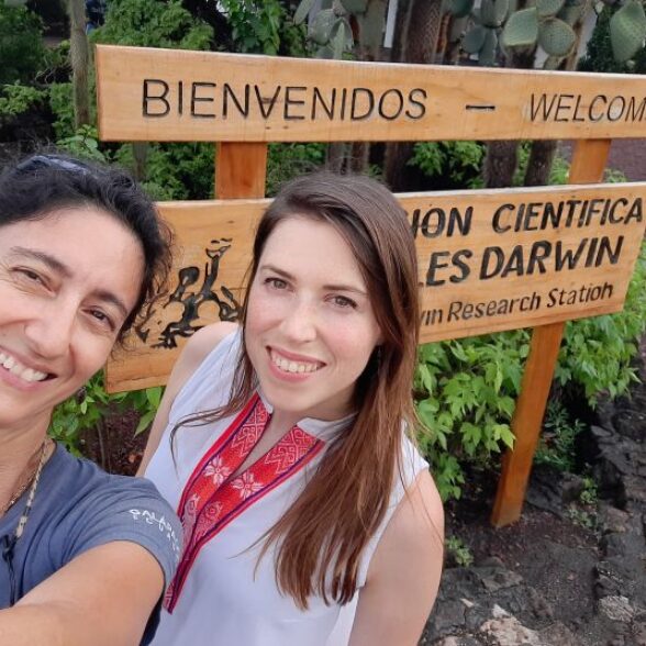 TUM Alumna Dr. María José Barragán-Paladines und TUM Alumna Annika Aurbach